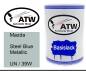 Preview: Mazda, Steel Blue Metallic, UN / 39W: 500ml Lackdose, von ATW Autoteile West.